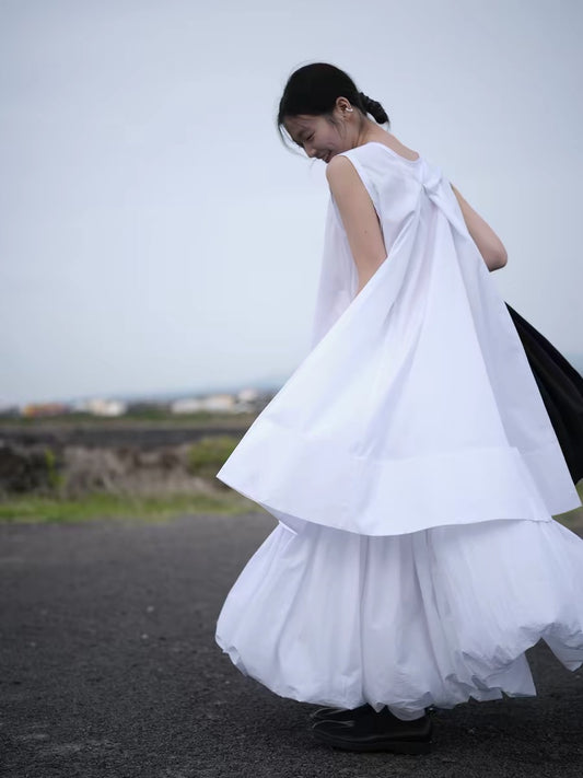 <sannai nut> Crew Neck Sleeveless Dress
