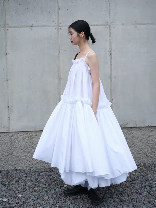 <sannai nut> Pleated Cami Dress