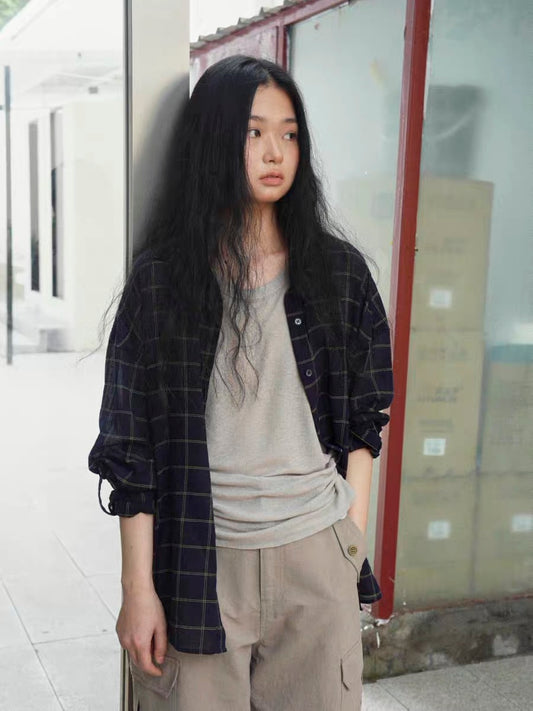 <Another i.> Drawstring Waist Tank Top