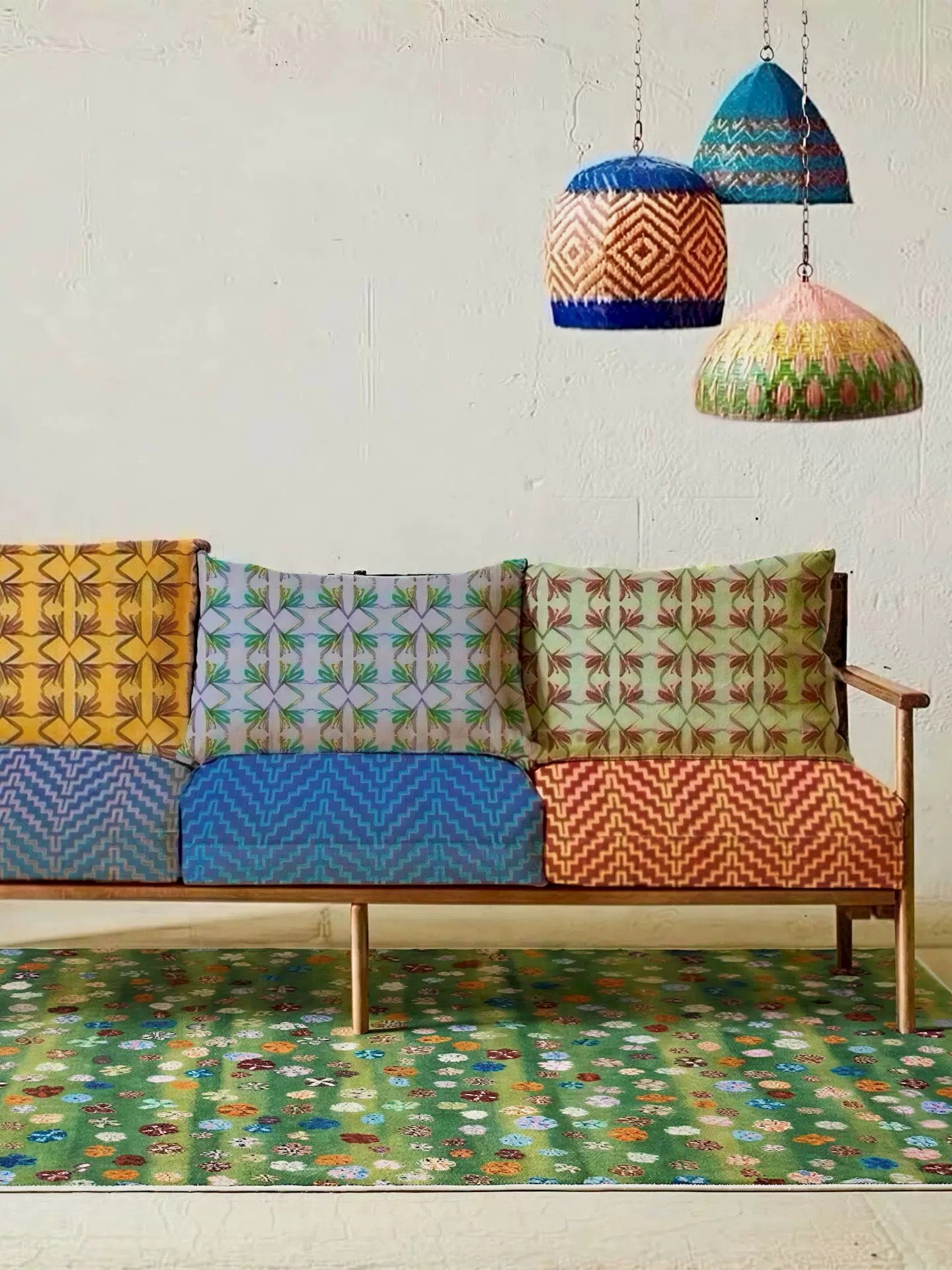 【TRIPPY】小花柄ラグ