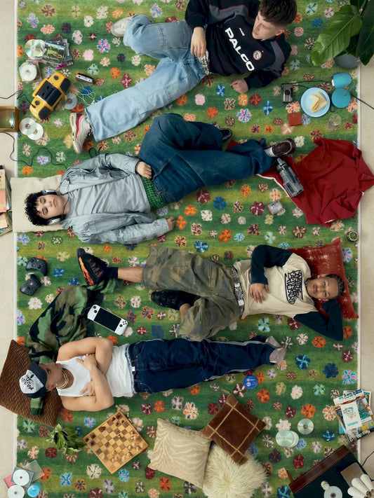 【TRIPPY】小花柄ラグ