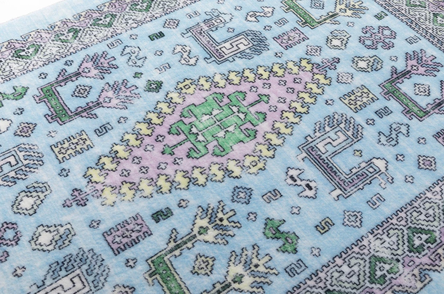 【TRIPPY】ブルーアートラグ