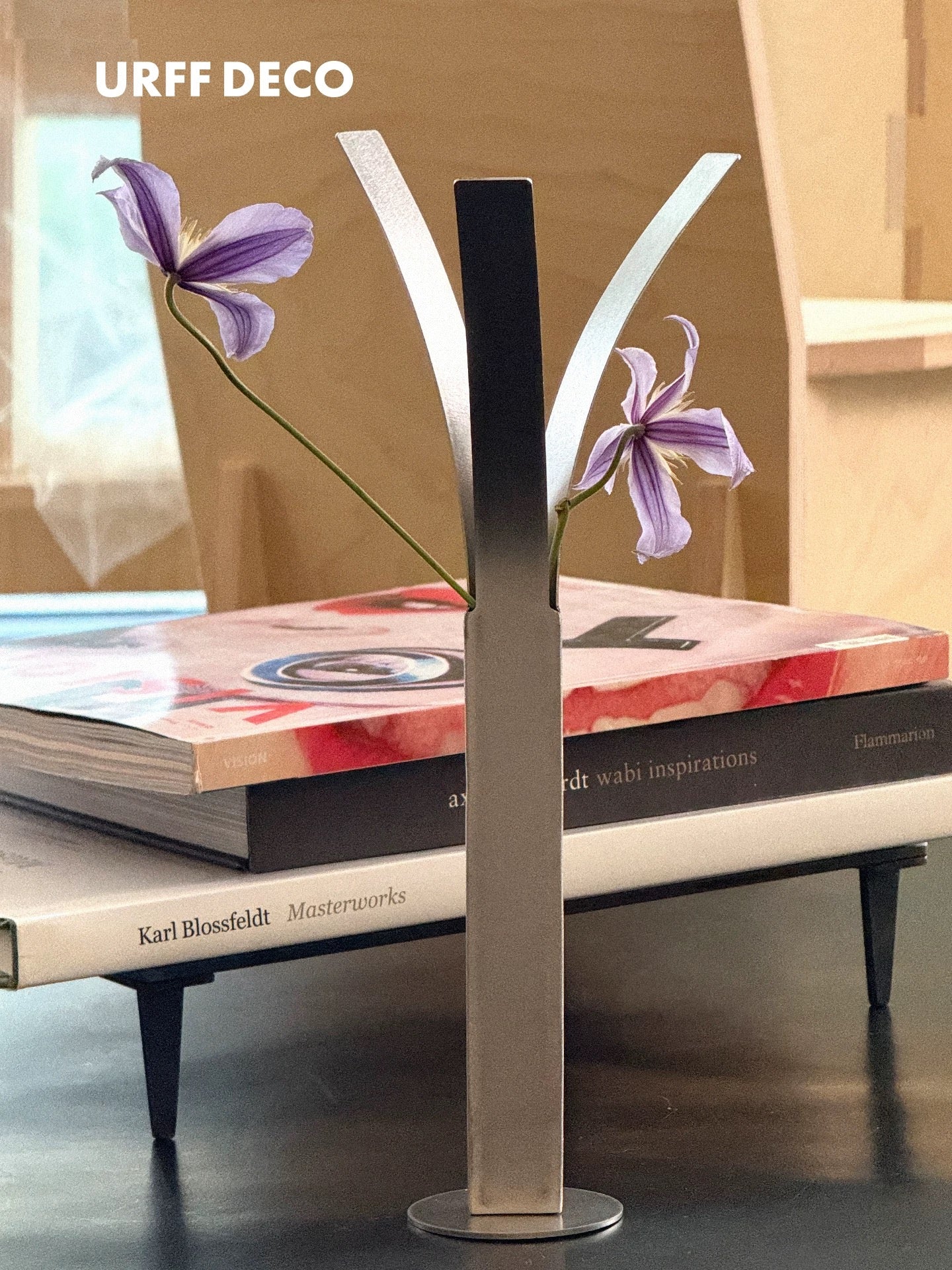 【URFF DECO】ステンレス花器