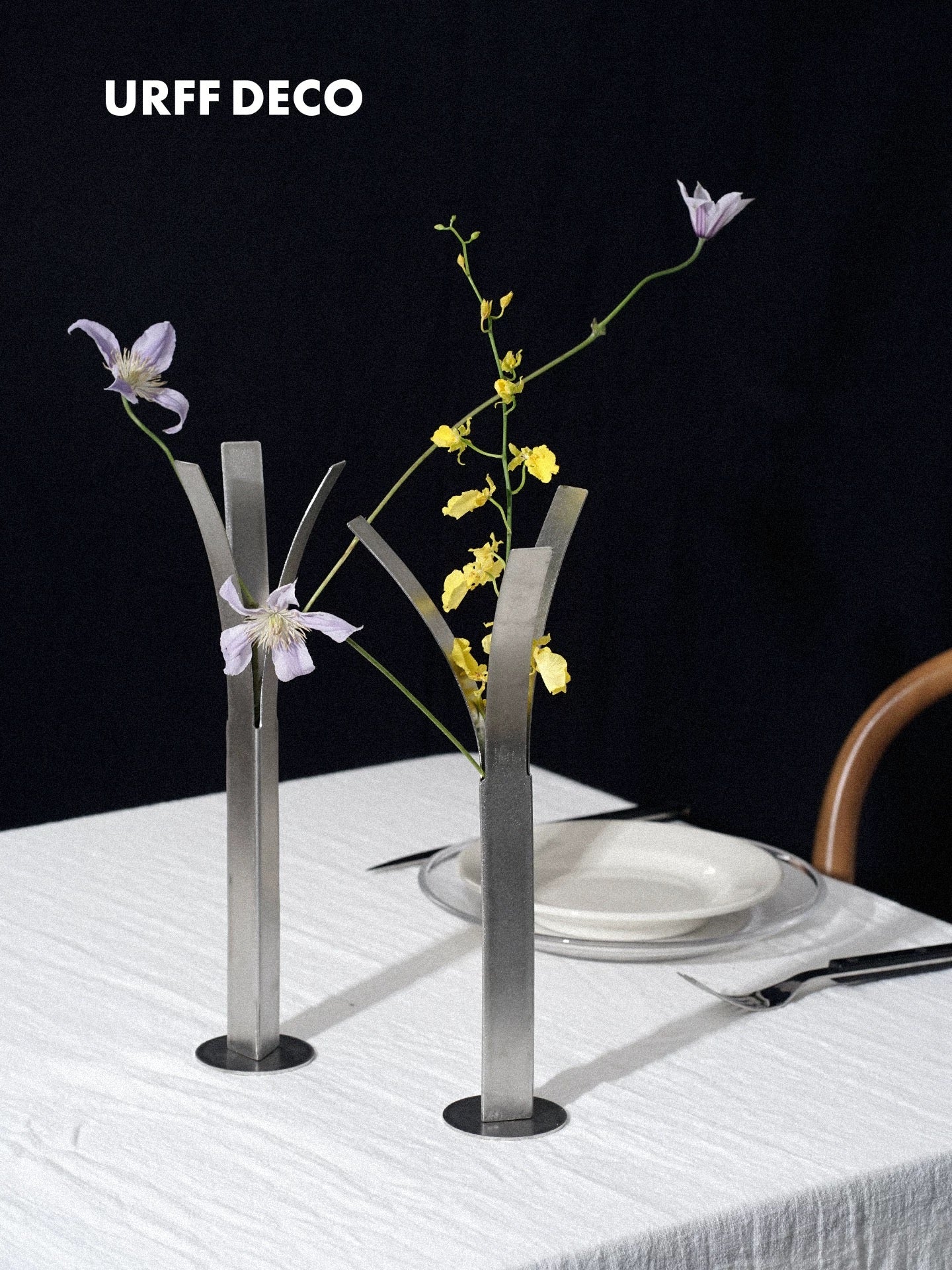【URFF DECO】ステンレス花器