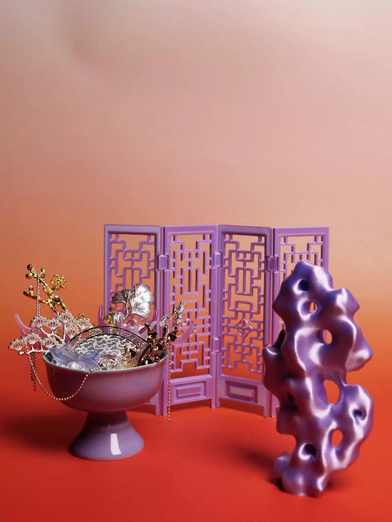 【Piloud】中国風卓上屏風