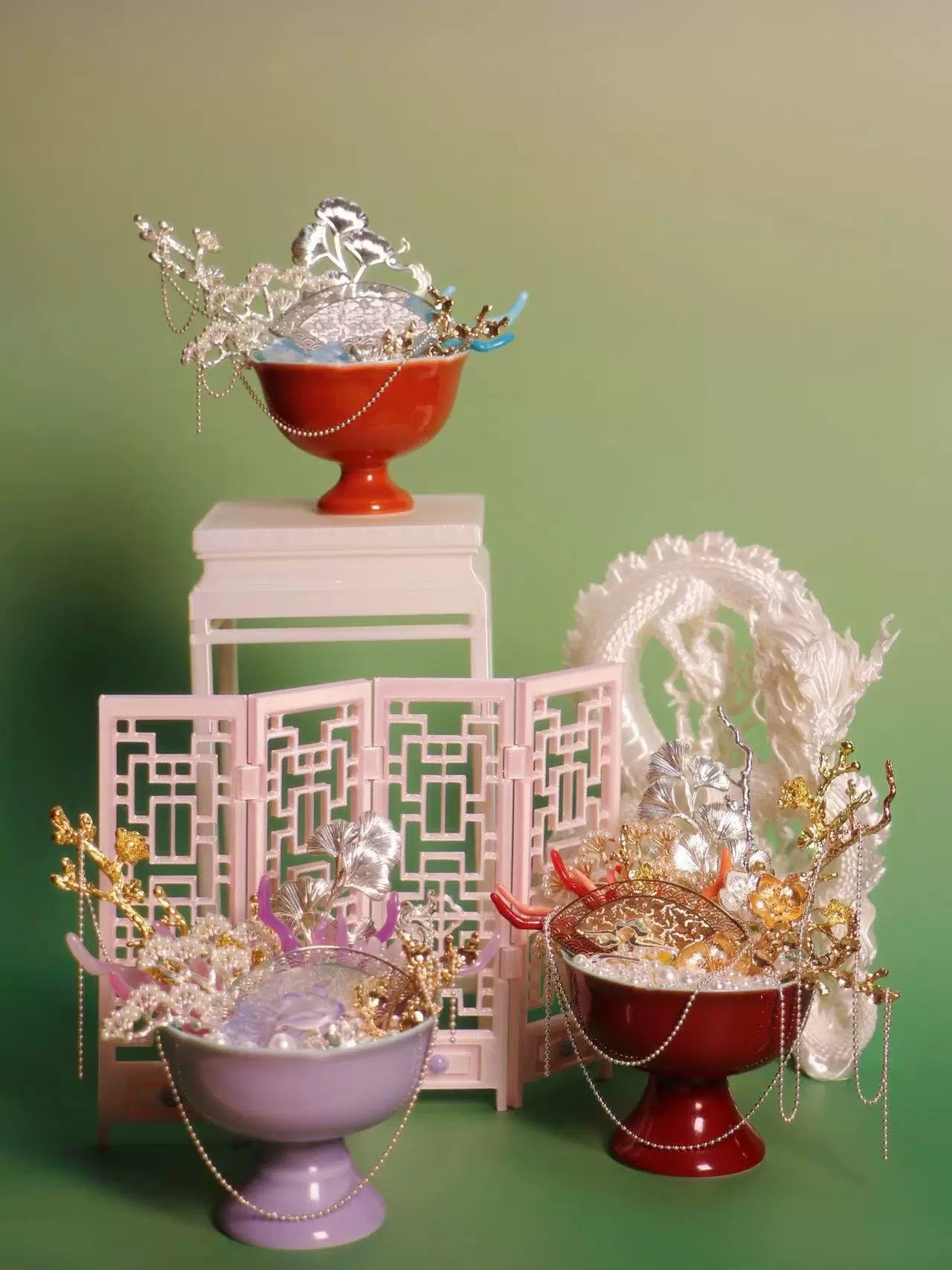 【Piloud】中国風卓上屏風