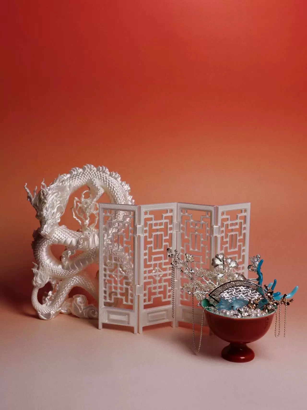 【Piloud】中国風祥龍置物