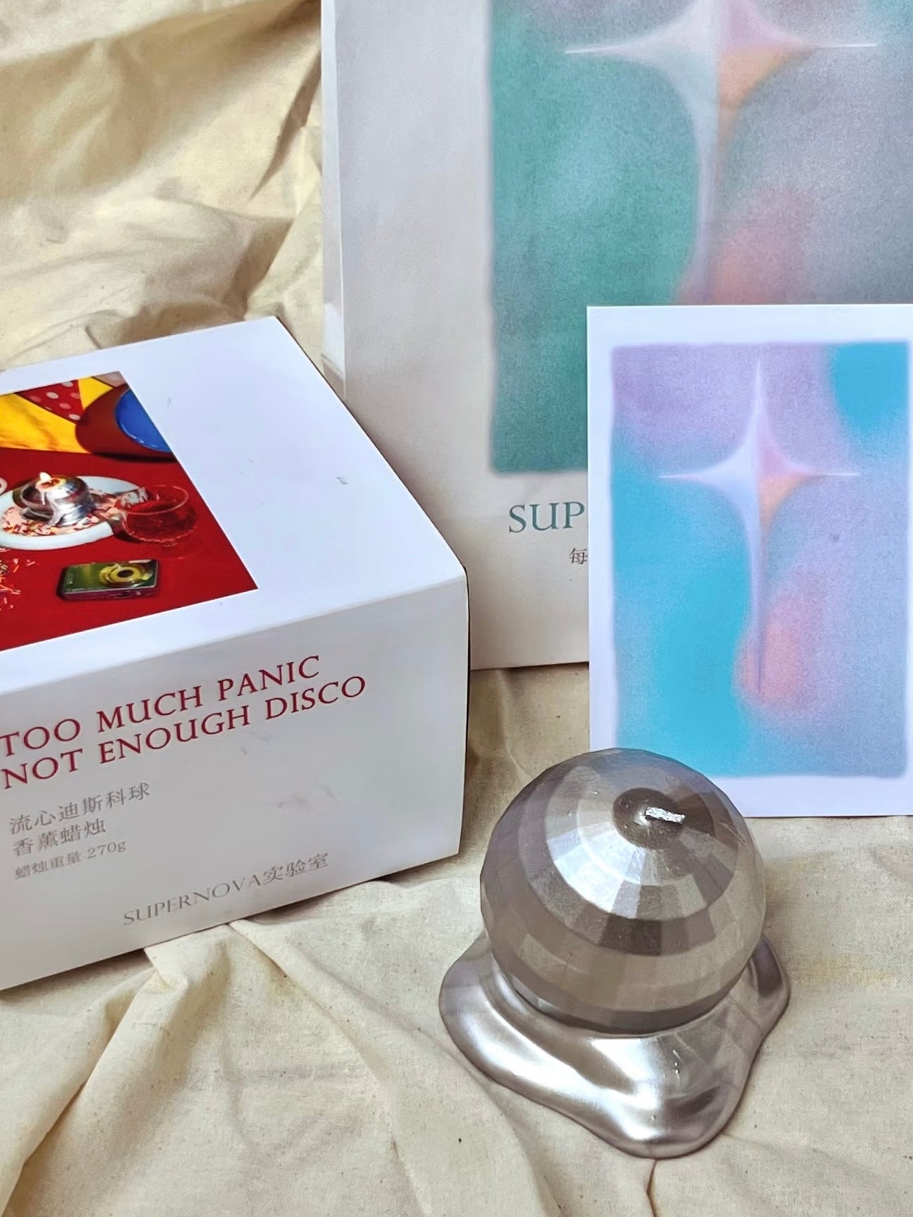 【LAB SUPERNOVA】ミラーボール アロマキャンドル