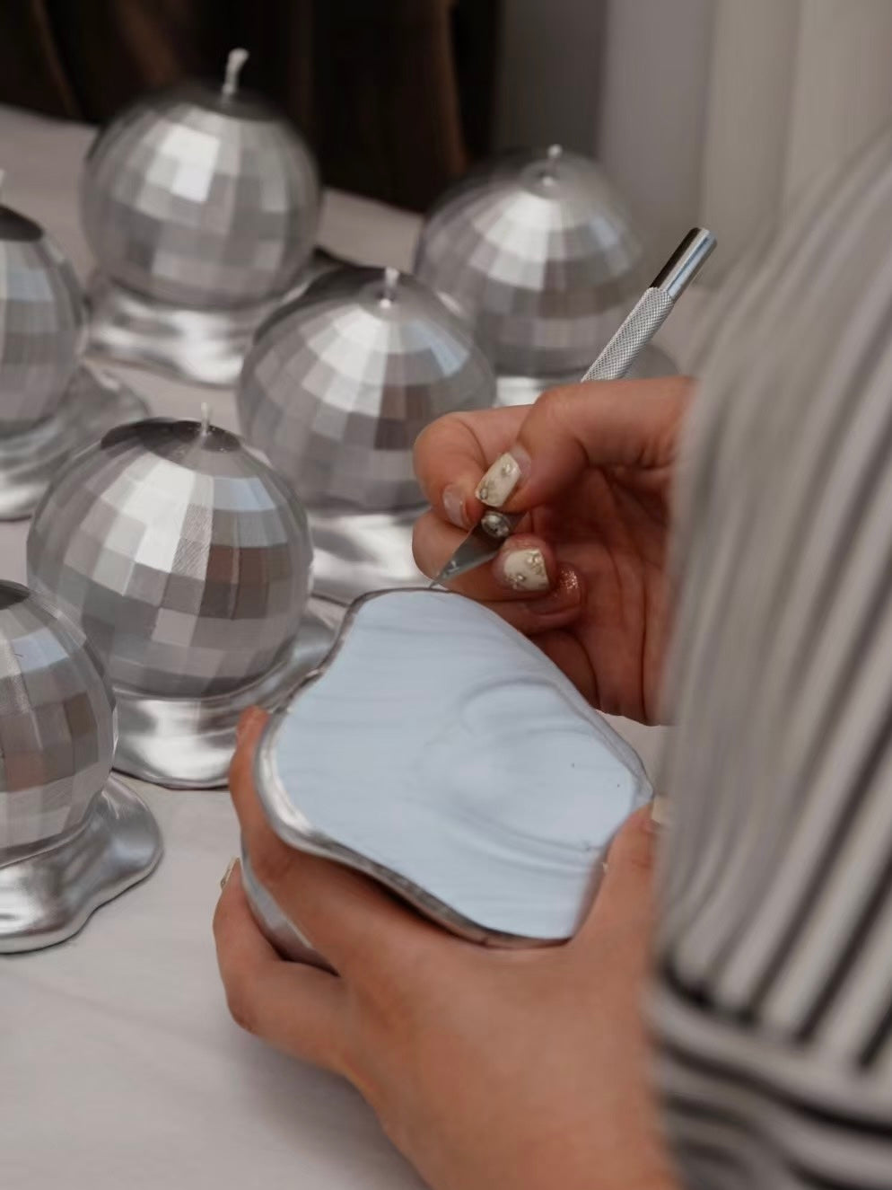 【LAB SUPERNOVA】ミラーボール アロマキャンドル