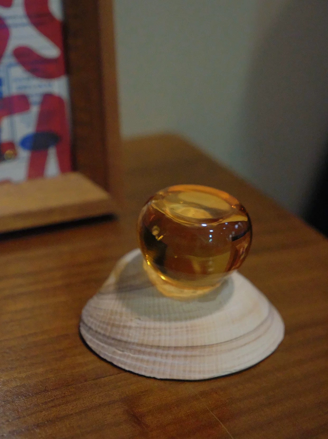 【IN Chaos】天然貝殻カラードガラストレー