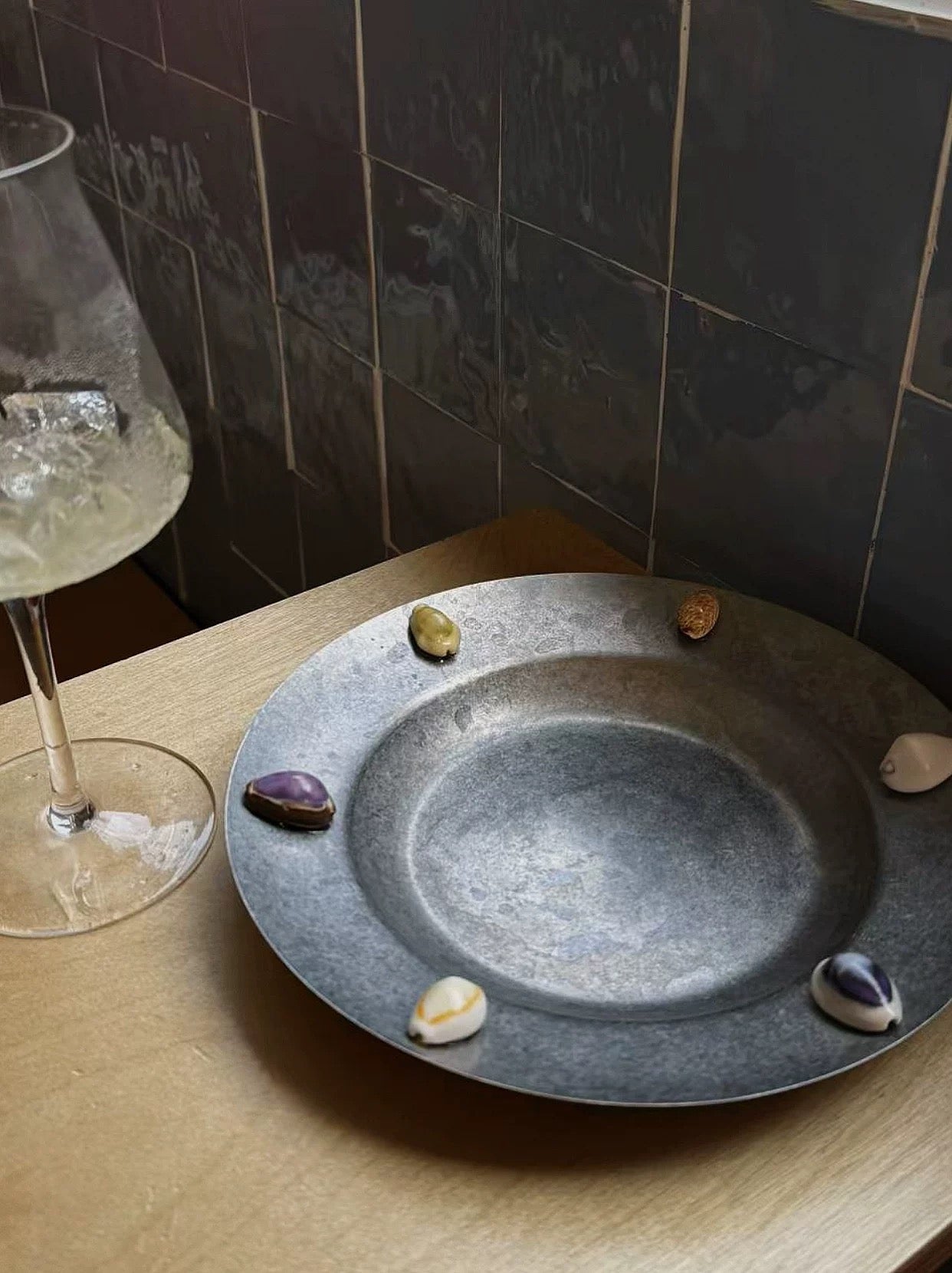 【IN Chaos】天然ホラガイ貼り付けプレート