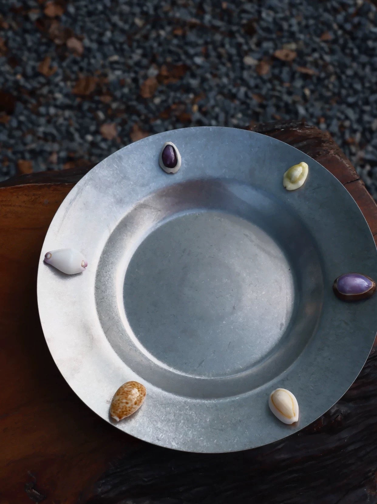 【IN Chaos】天然ホラガイ貼り付けプレート