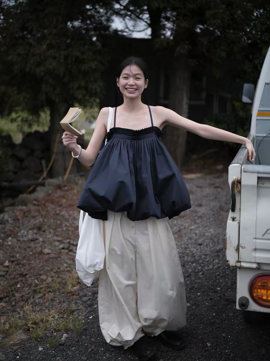 <sannai nut> Bubble Cami Top