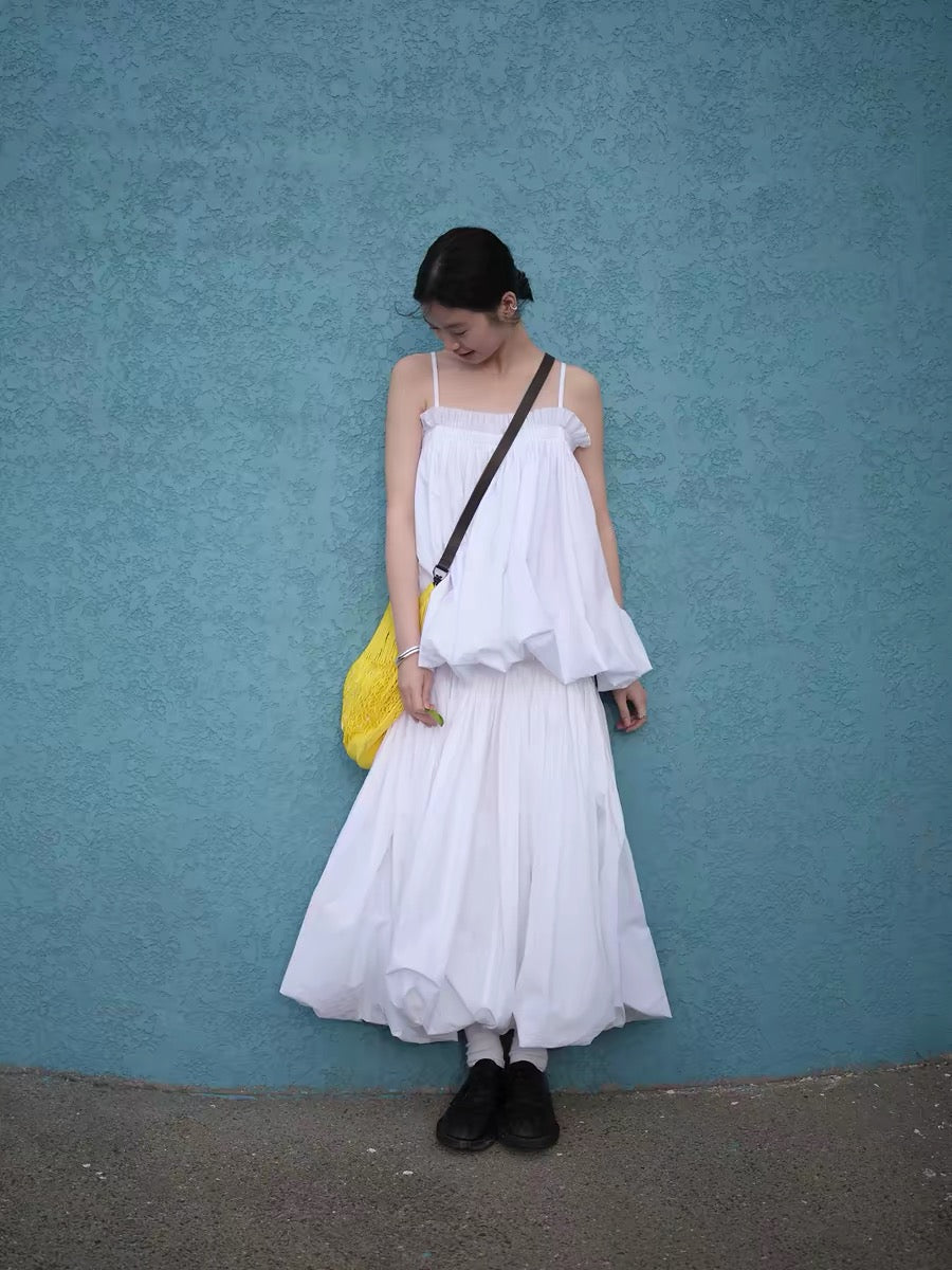 <sannai nut> Bubble Hem Skirt