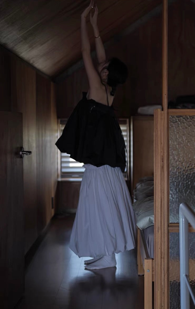<sannai nut> Bubble Hem Skirt