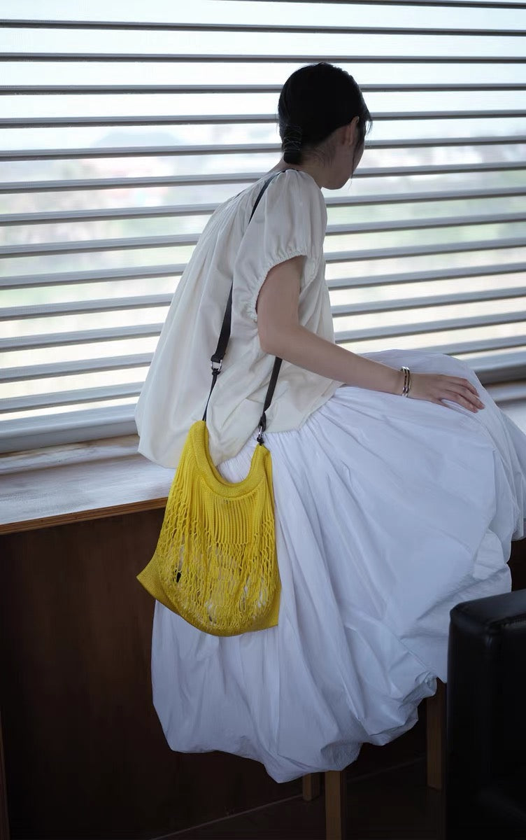 <sannai nut> Bubble Hem Skirt