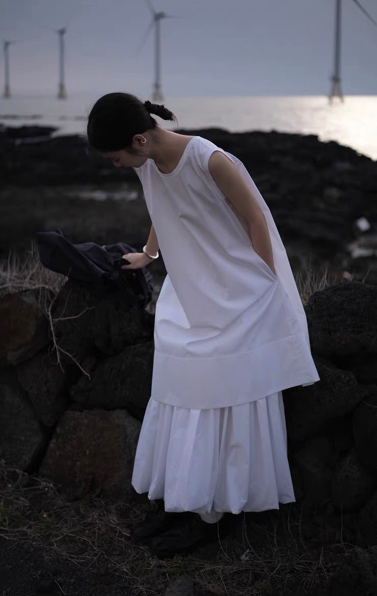 <sannai nut> Bubble Hem Skirt