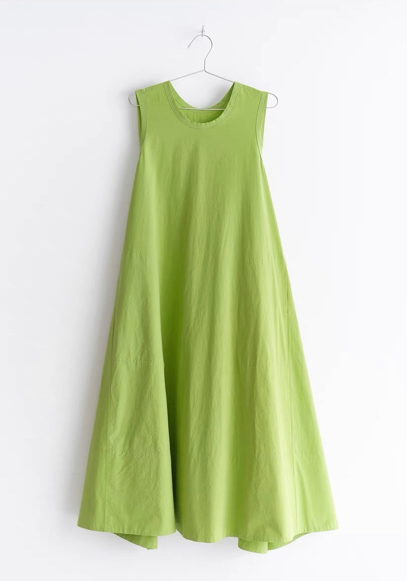 <sannai nut> Green Tank Dress
