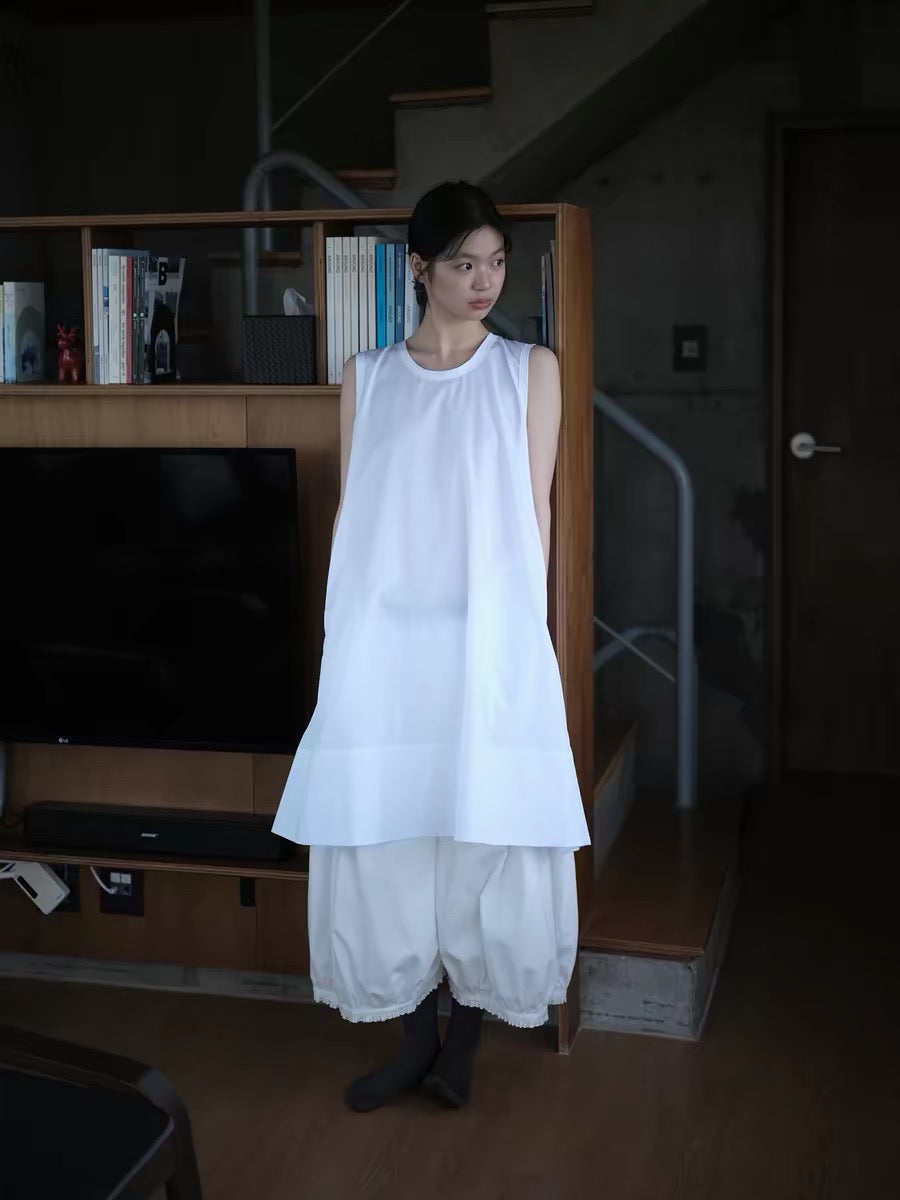 <sannai nut> Crew Neck Sleeveless Dress