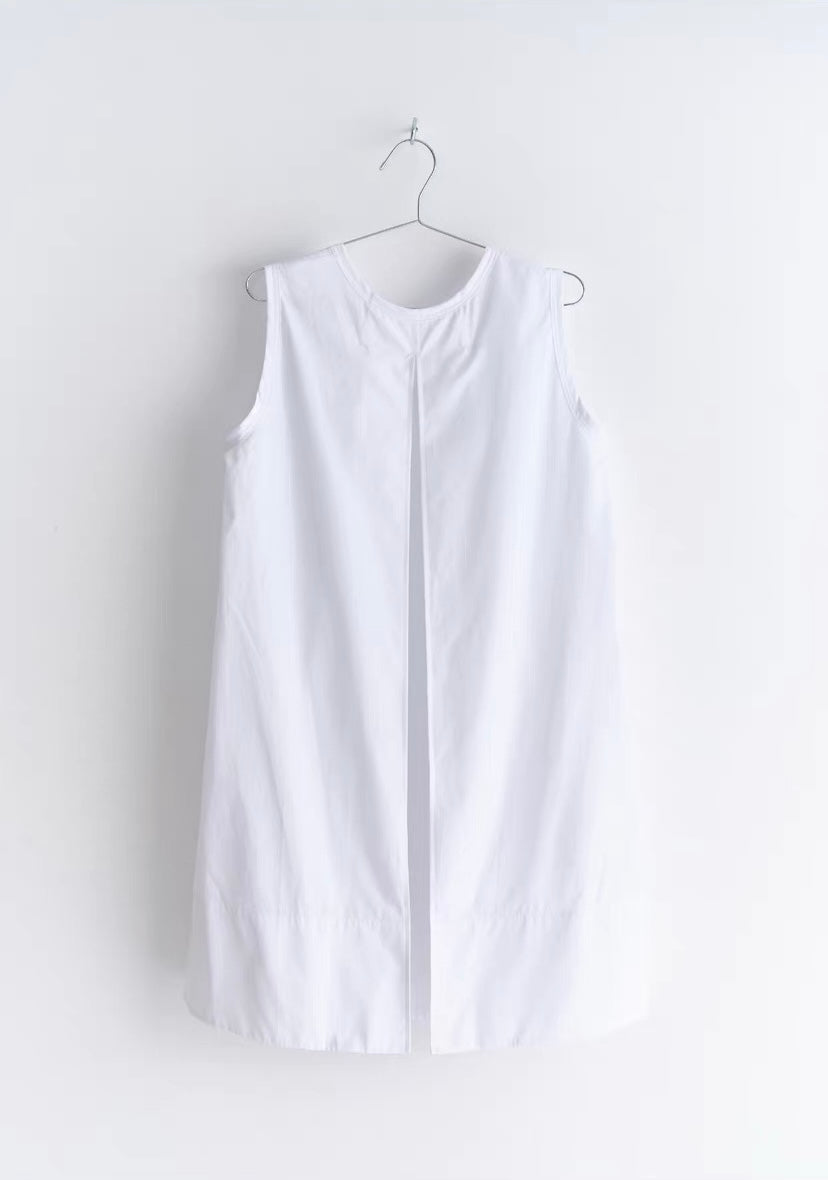 <sannai nut> Crew Neck Sleeveless Dress