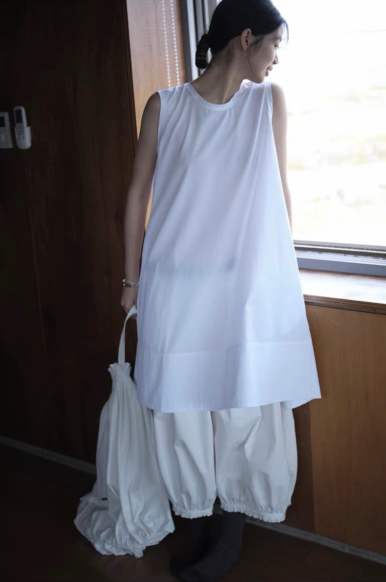 <sannai nut> Crew Neck Sleeveless Dress