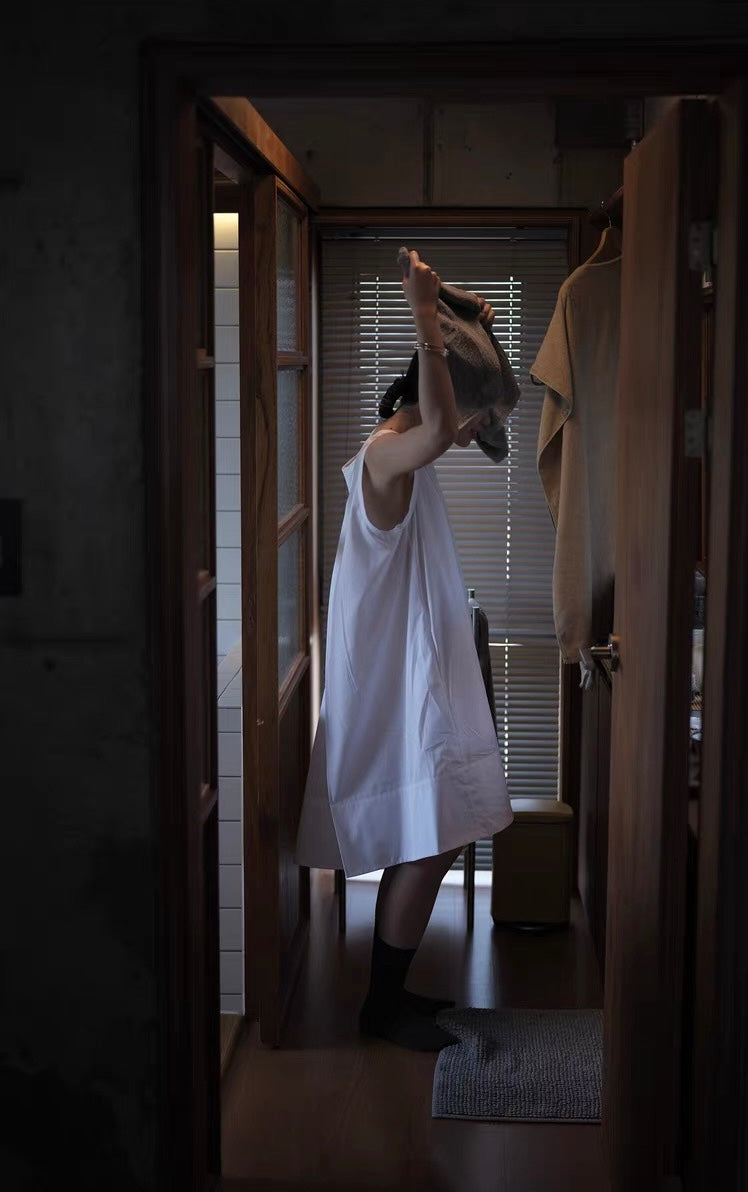 <sannai nut> Crew Neck Sleeveless Dress