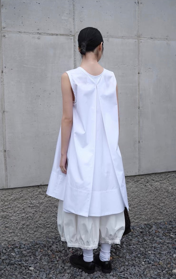 <sannai nut> Crew Neck Sleeveless Dress