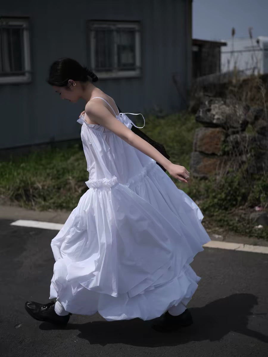 <sannai nut> Pleated Cami Dress