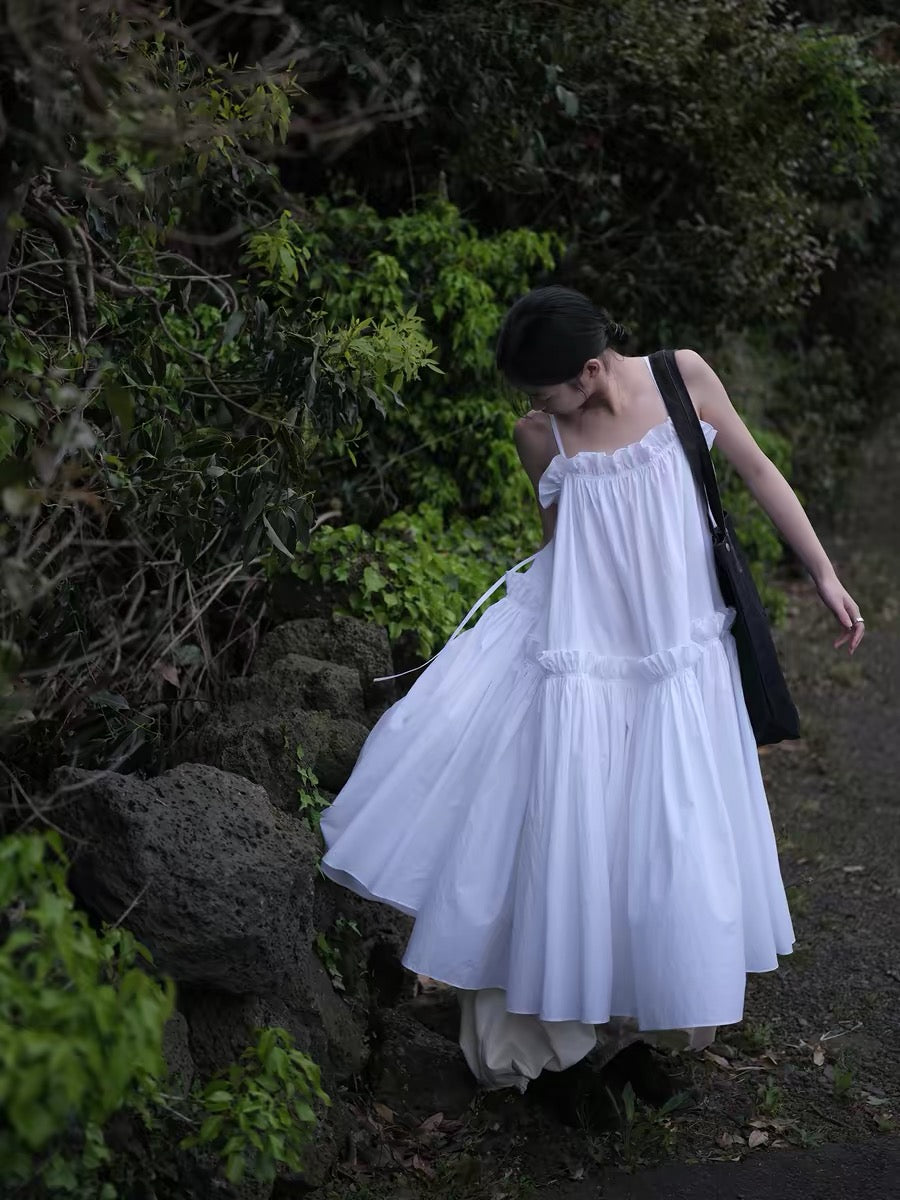 <sannai nut> Pleated Cami Dress