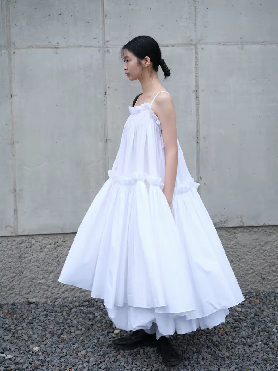 <sannai nut> Pleated Cami Dress