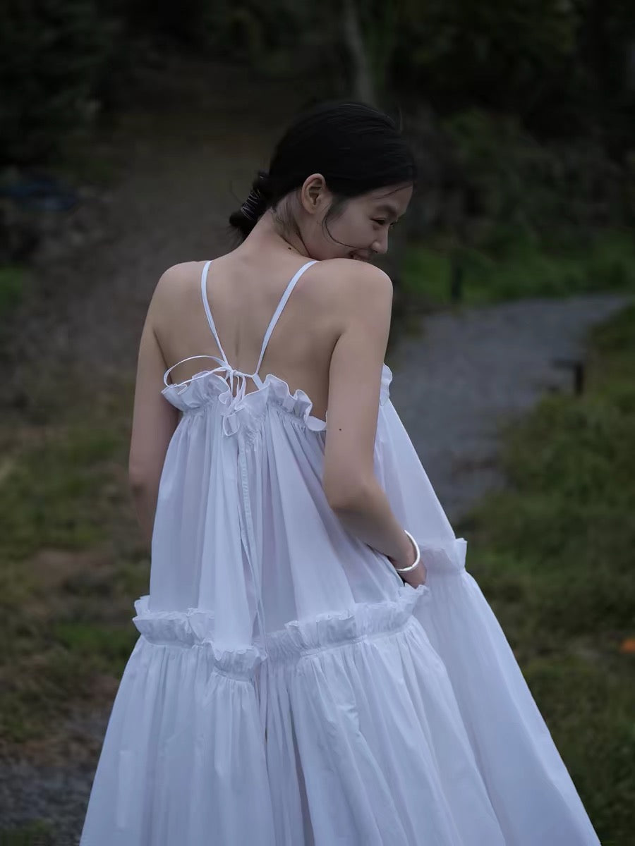 <sannai nut> Pleated Cami Dress