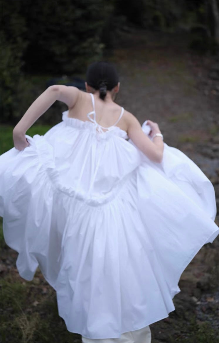 <sannai nut> Pleated Cami Dress