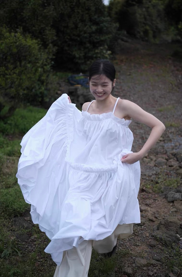 <sannai nut> Pleated Cami Dress