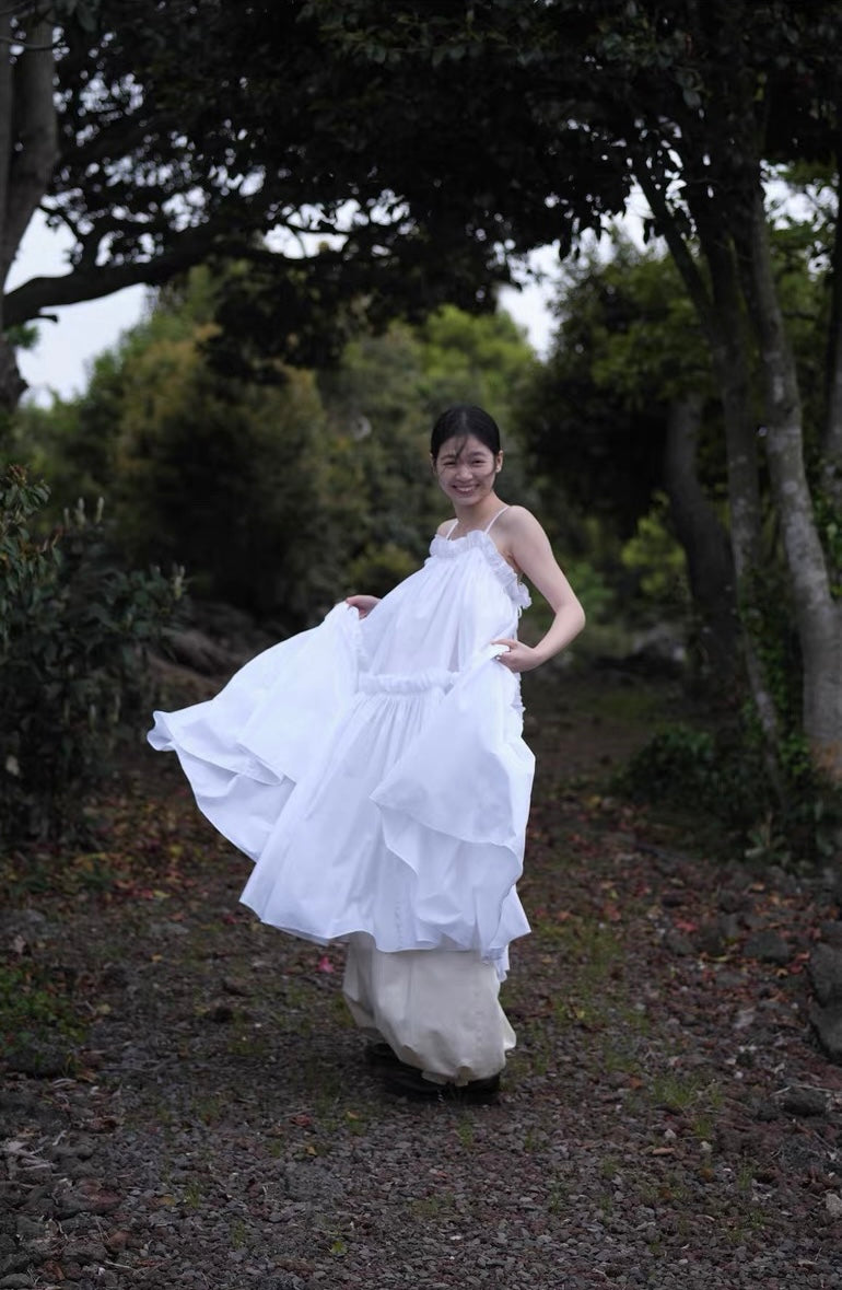 <sannai nut> Pleated Cami Dress