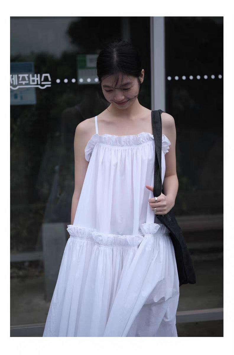 <sannai nut> Pleated Cami Dress