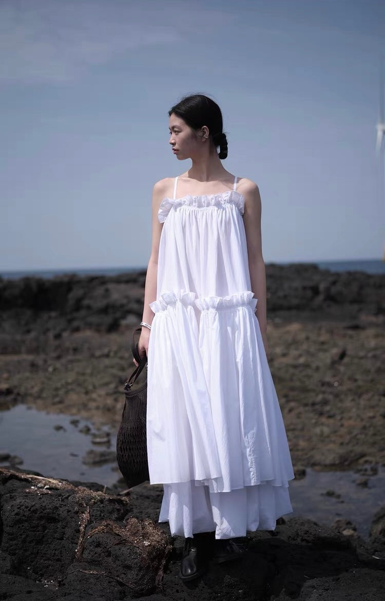 <sannai nut> Pleated Cami Dress