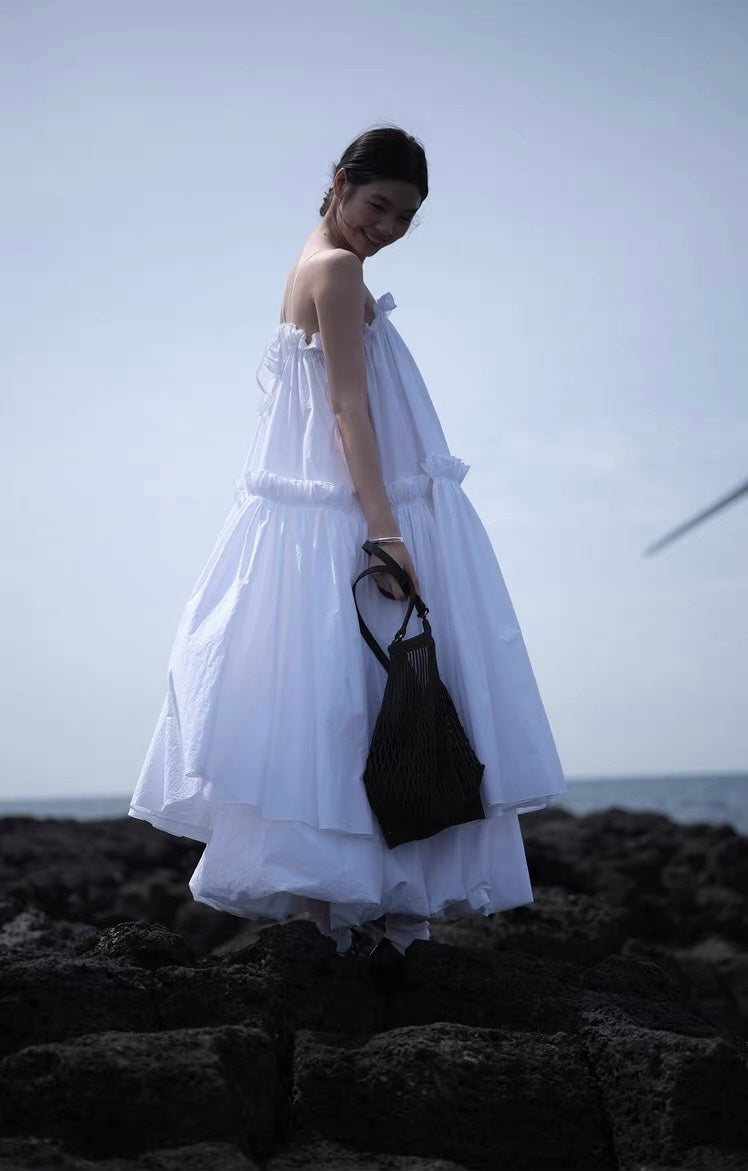 <sannai nut> Pleated Cami Dress