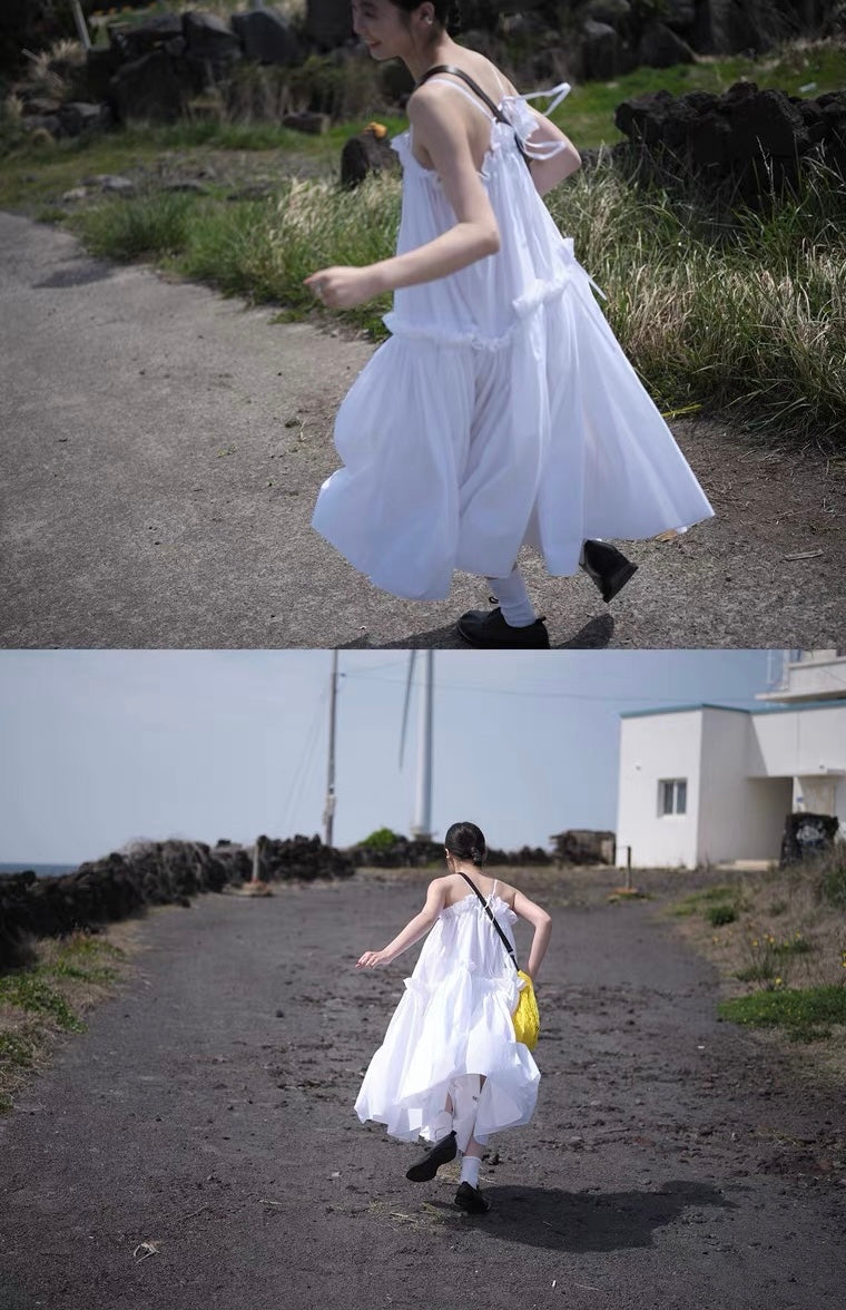 <sannai nut> Pleated Cami Dress