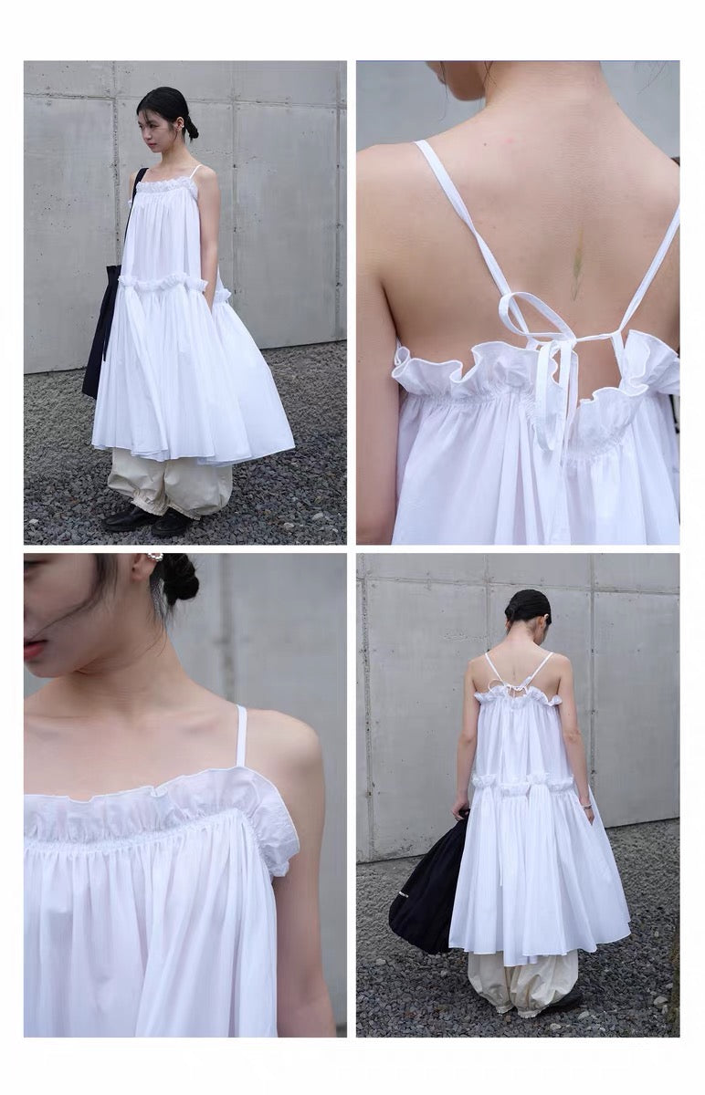 <sannai nut> Pleated Cami Dress