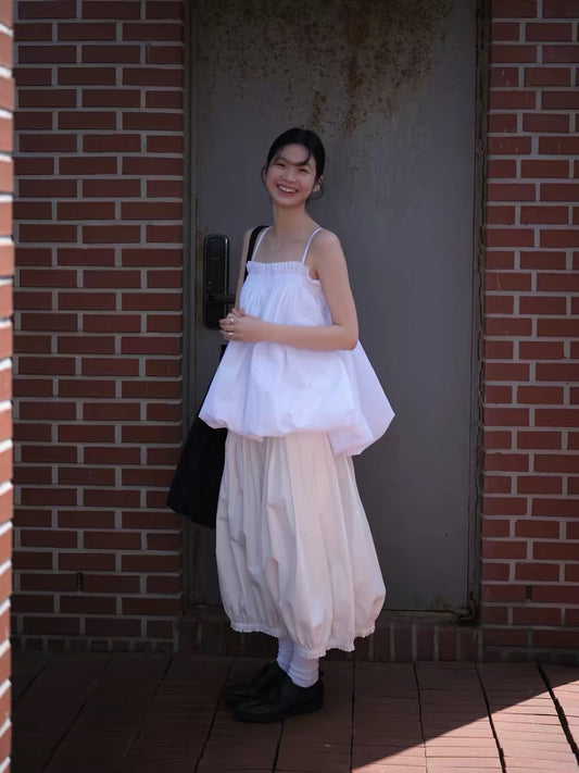 <sannai nut> Cropped Balloon Pants