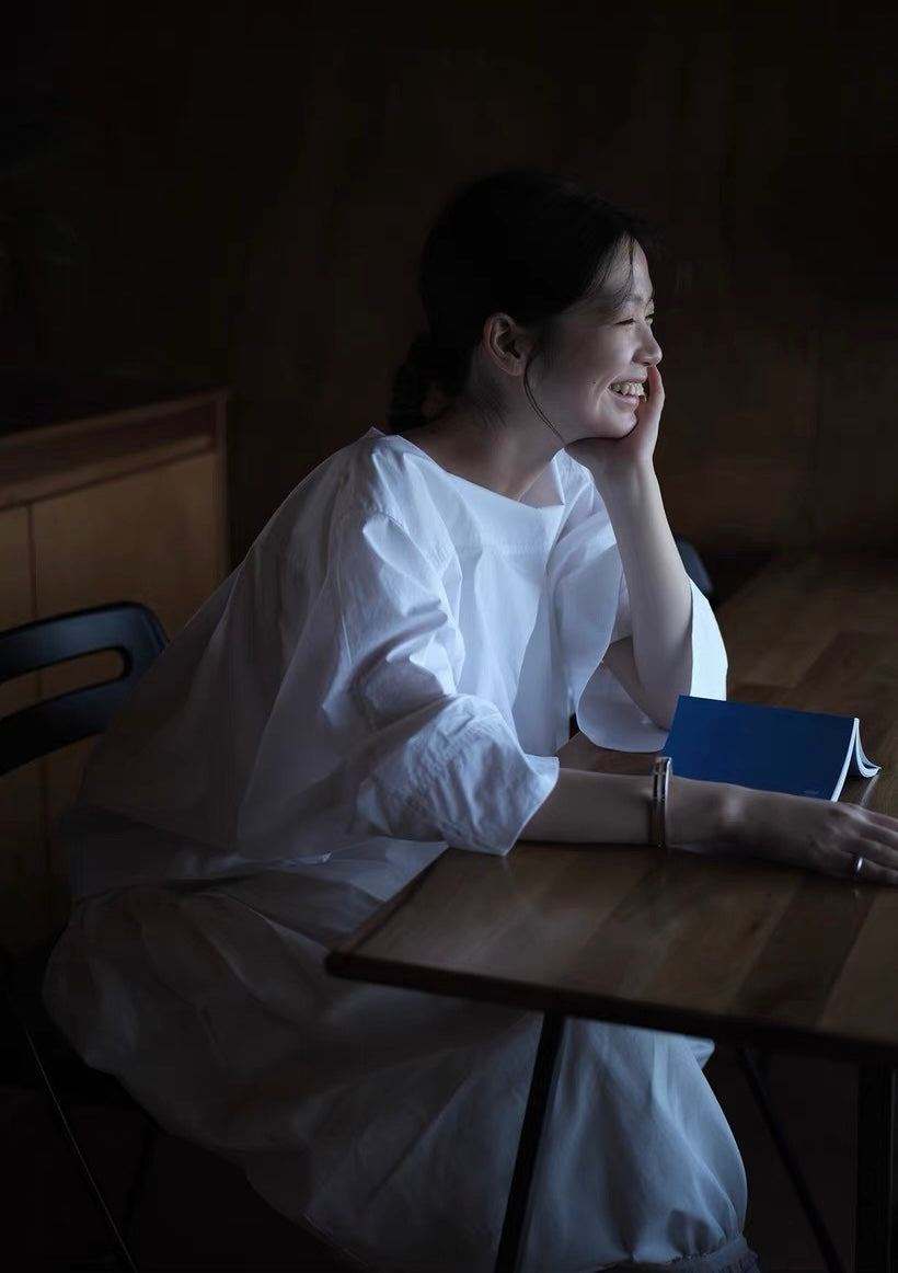 <sannai nut> Boat Neck Long-Sleeve Shirt