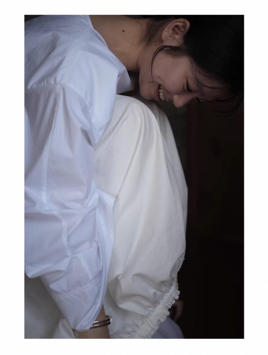 <sannai nut> Boat Neck Long-Sleeve Shirt