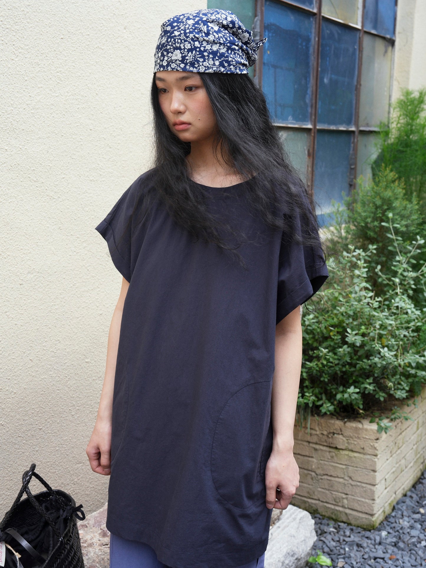 <Another i.> Oversized Longline T-Shirt