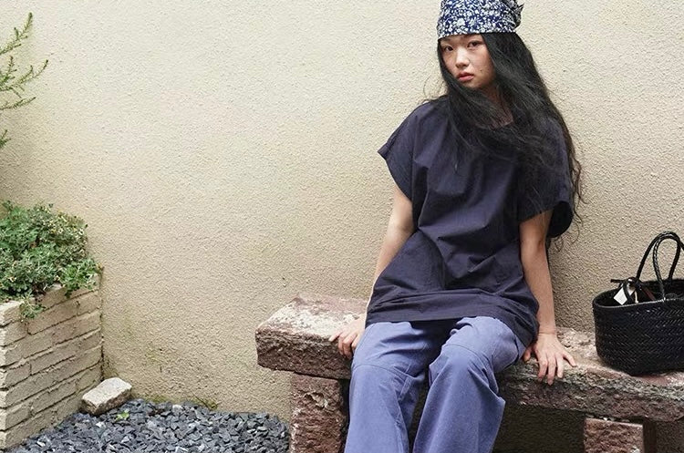 <Another i.> Oversized Longline T-Shirt