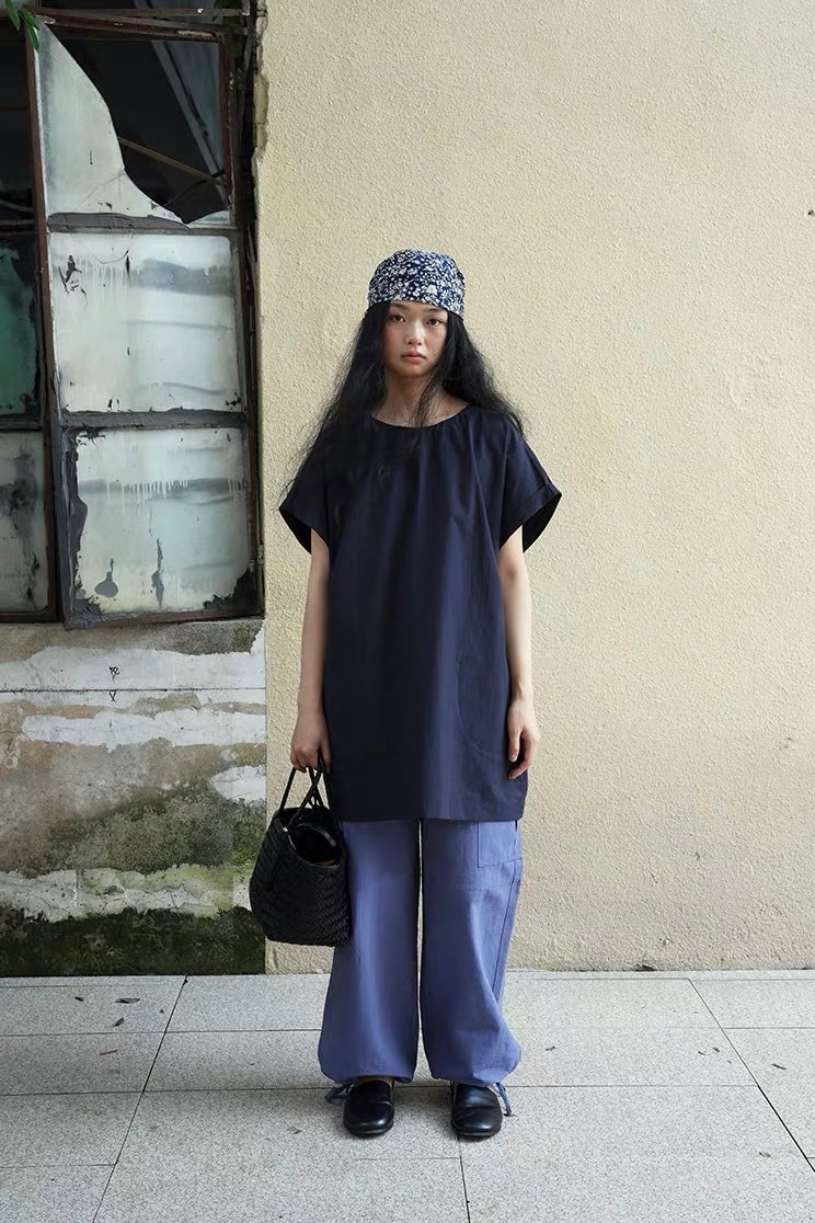 <Another i.> Oversized Longline T-Shirt