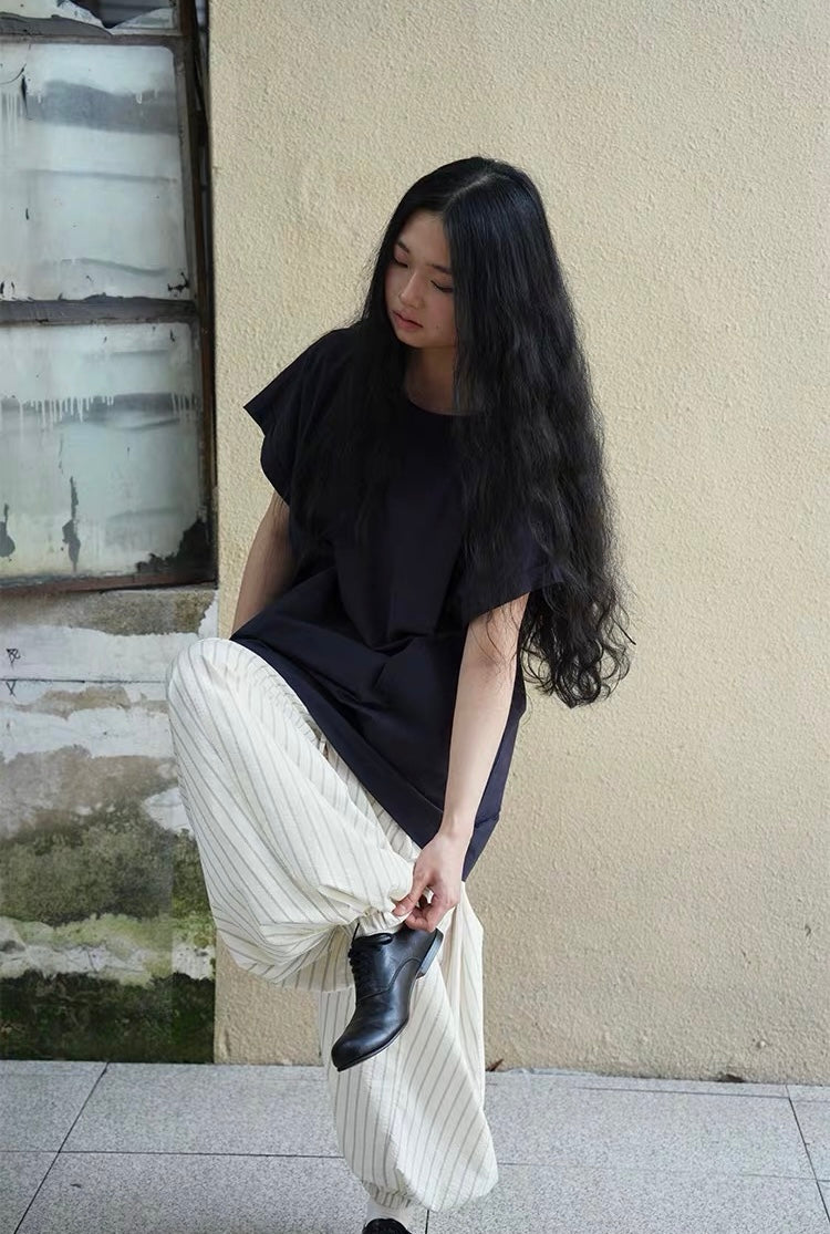 <Another i.> Oversized Longline T-Shirt