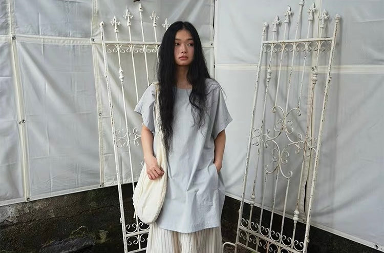 <Another i.> Oversized Longline T-Shirt
