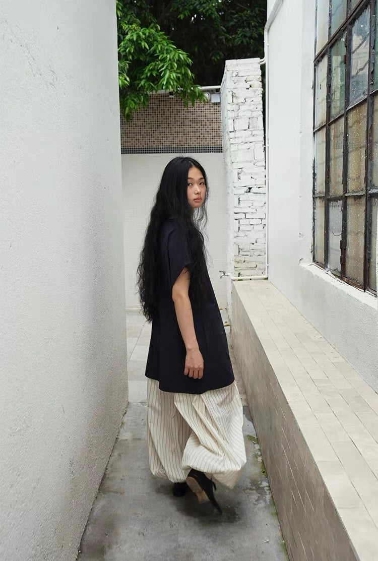 <Another i.> Oversized Longline T-Shirt