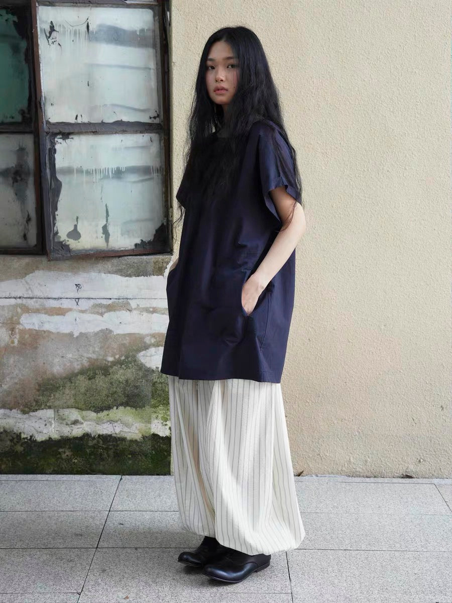 <Another i.> Striped Wide-Leg Pants