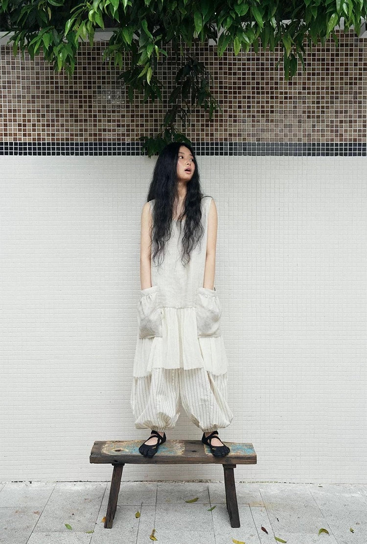 <Another i.> Striped Wide-Leg Pants